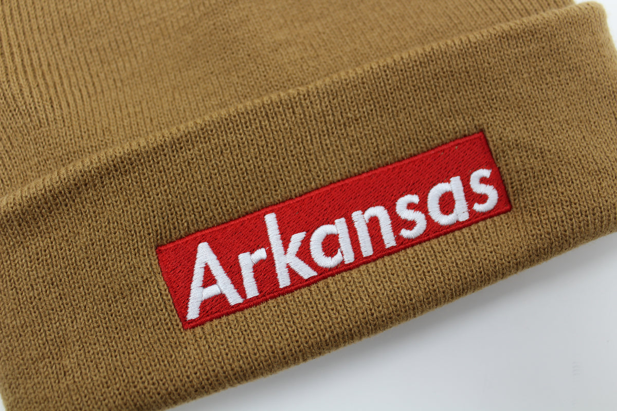 Arkansas Box Logo Beanie