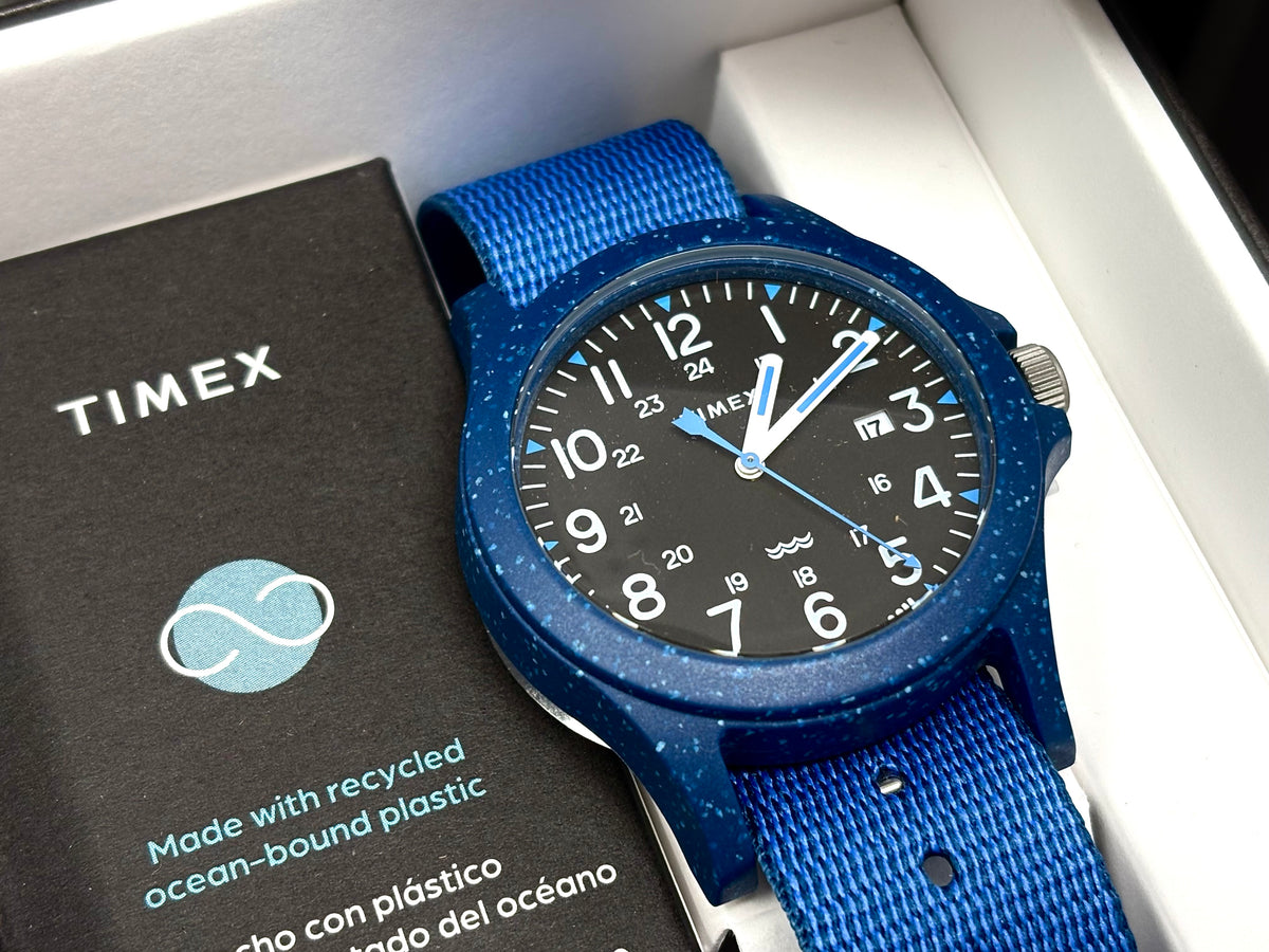 Timex Reclaim Ocean 40mm Recycled Fabric Blue