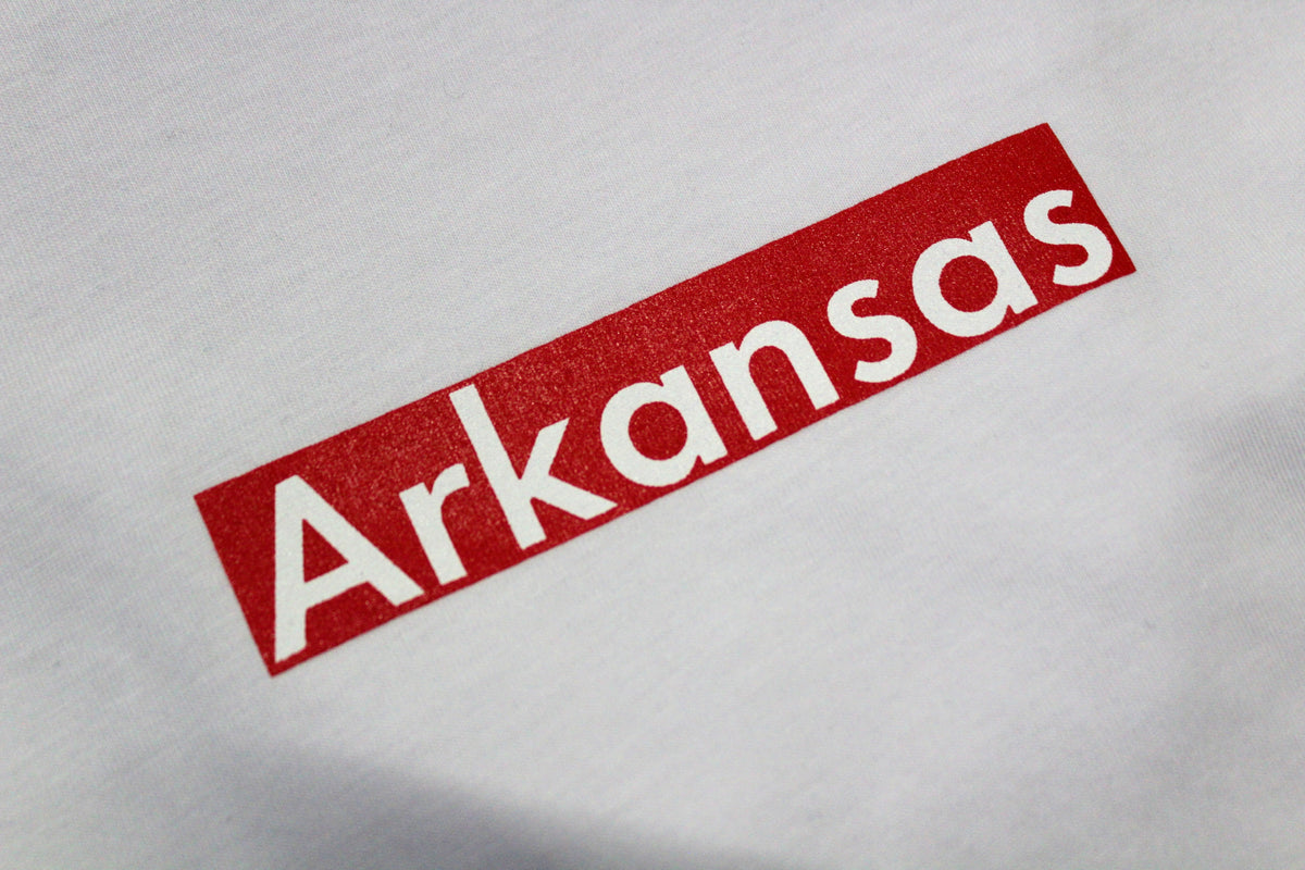 Arkansas Box Logo Tees