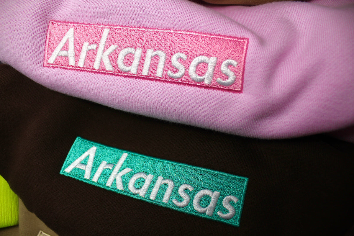 Arkansas Box Logo Hoodie V3