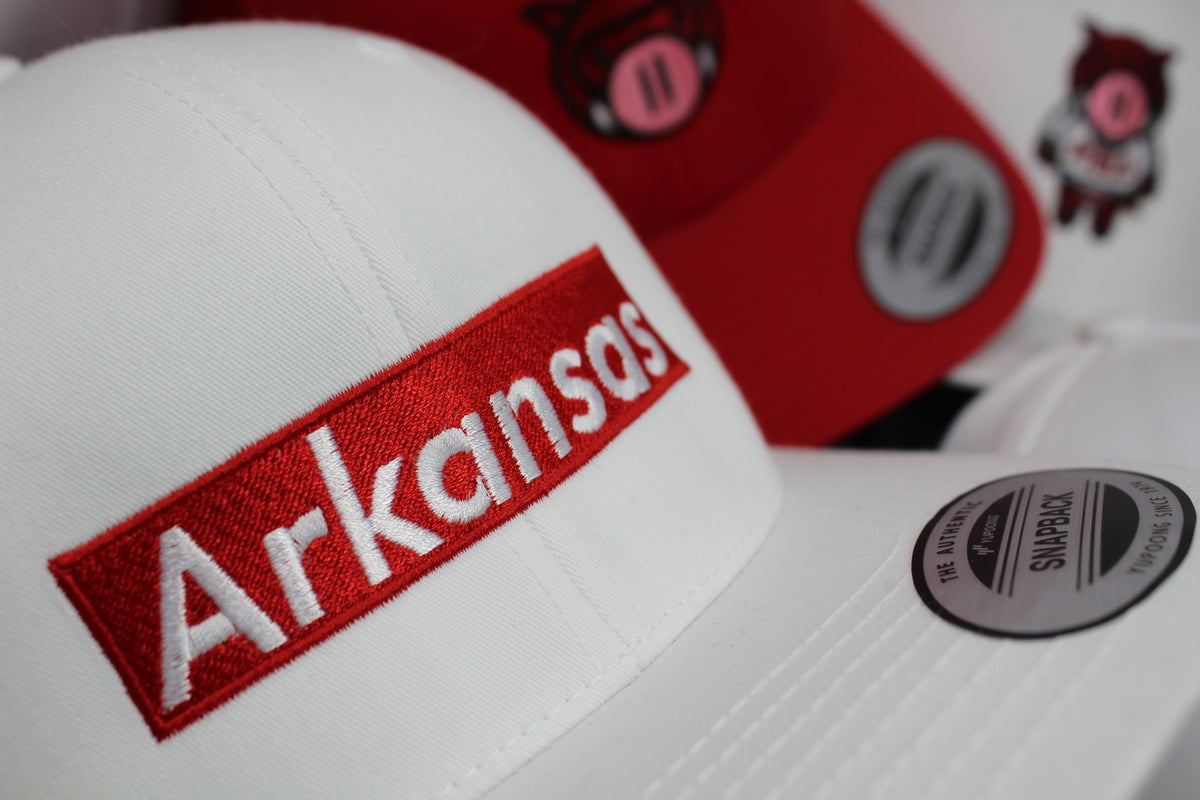 Arkansas Box Logo Snapback
