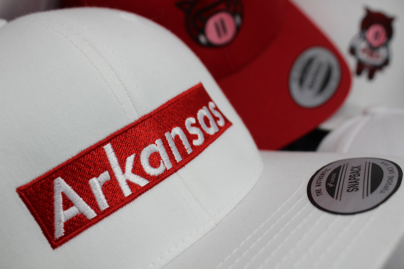 Arkansas Box Logo Snapback