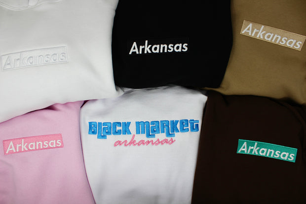 Arkansas Box Logo Hoodie V3