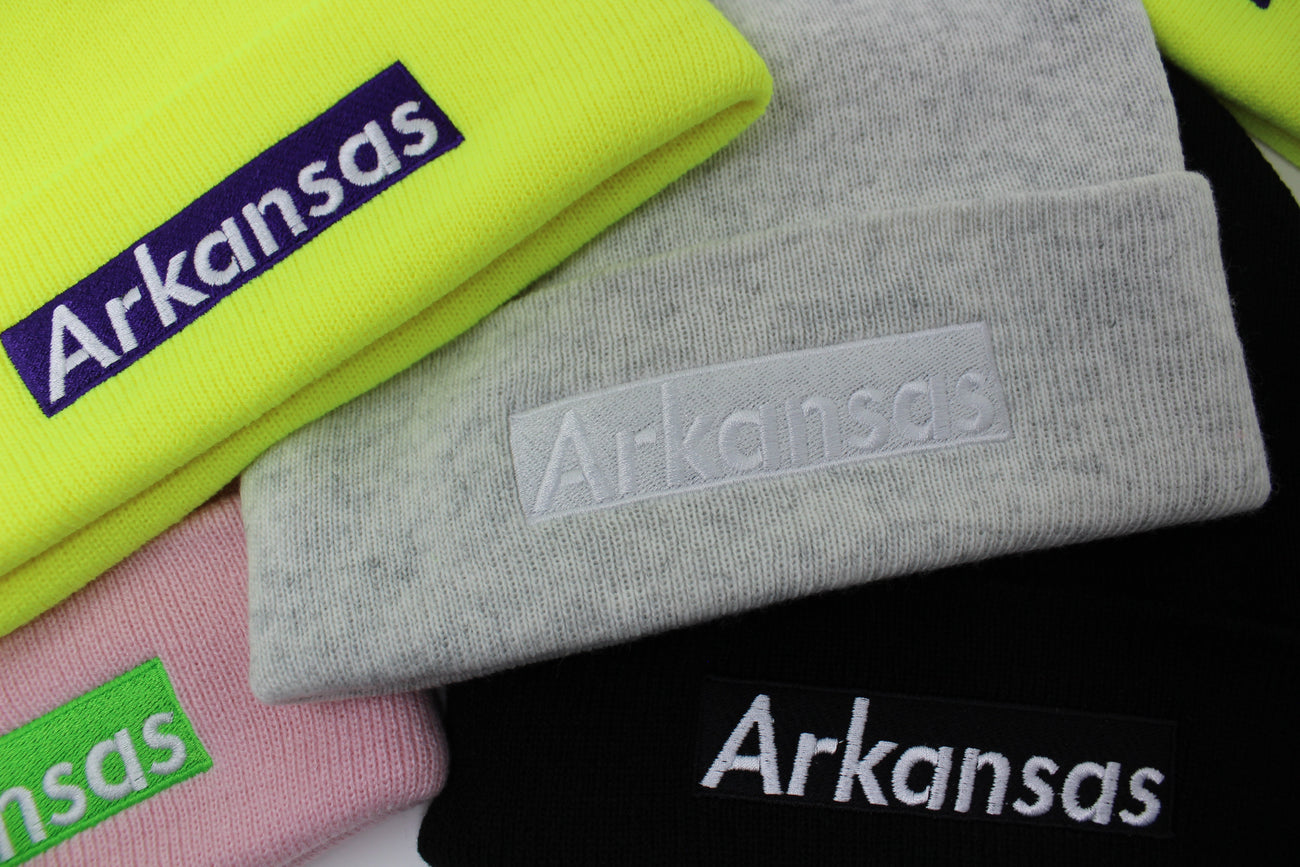 Arkansas Box Logo Beanie