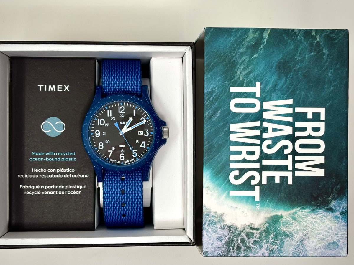 Timex Reclaim Ocean 40mm Recycled Fabric Blue