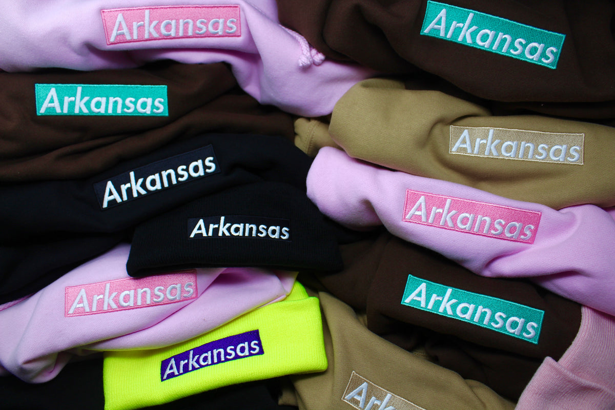 Arkansas Box Logo Hoodie V3