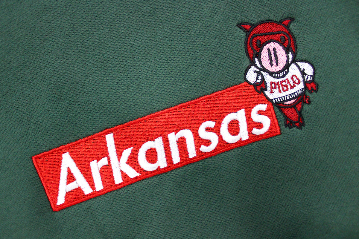 Arkansas Box Logo Hoodie V2