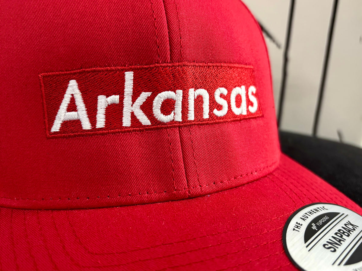 Arkansas Box Logo Snapback