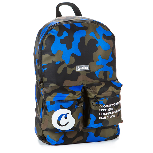 Orion Canvas Smell Proof Backpack (Camo/Navy)