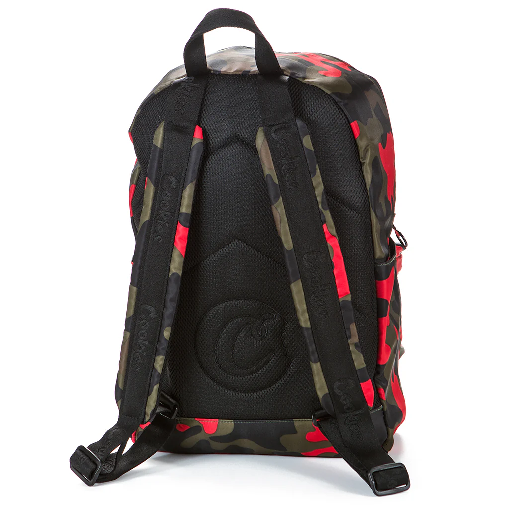 Orion Canvas Smell Proof Backpack (Camo/Red)