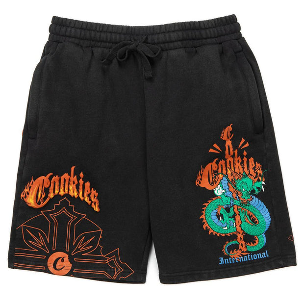 World On Fire Fleece Shorts