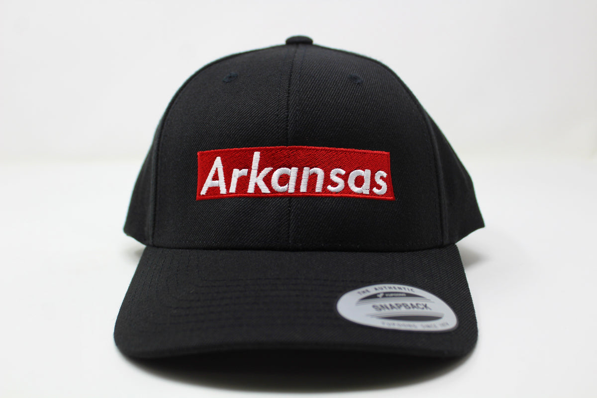 Arkansas Box Logo Snapback