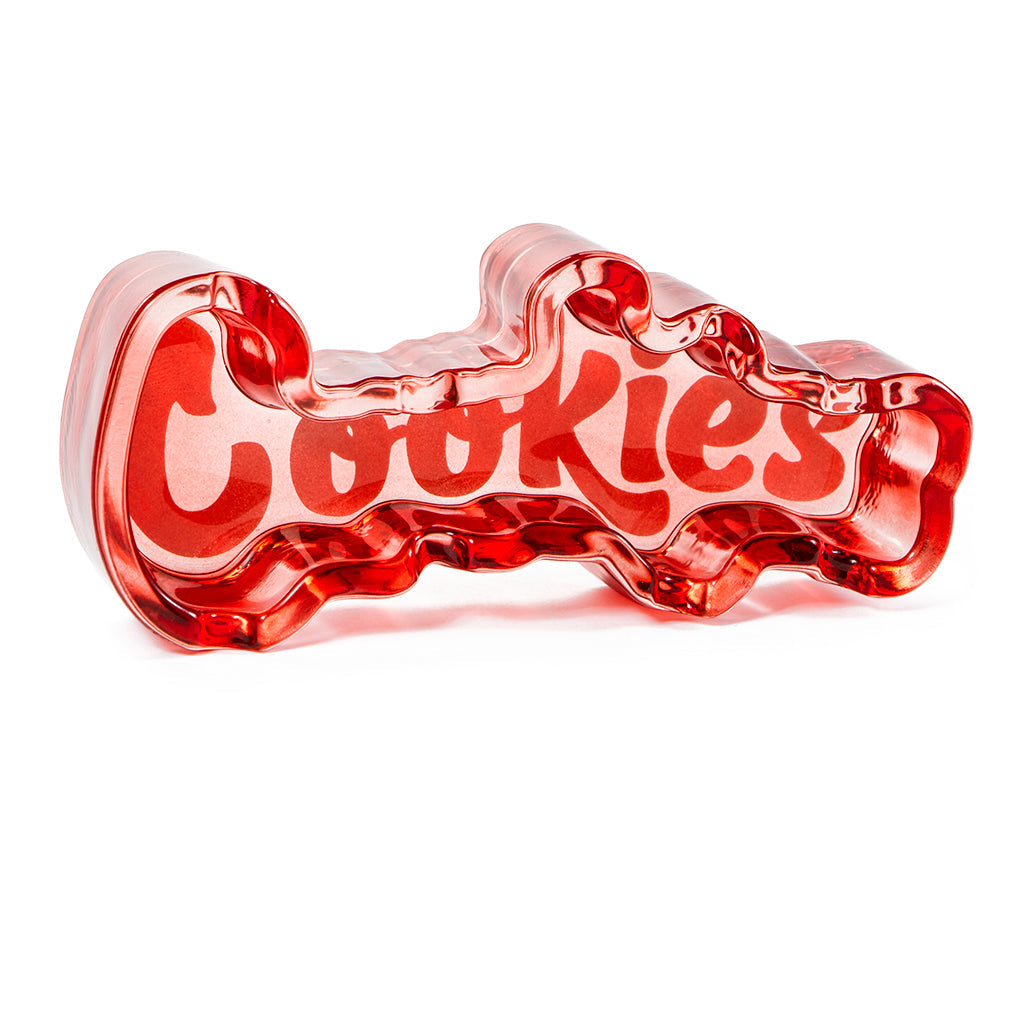 Cookies Glass Ashtray Red
