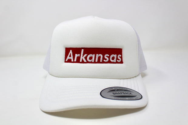 Arkansas Box Logo Trucker