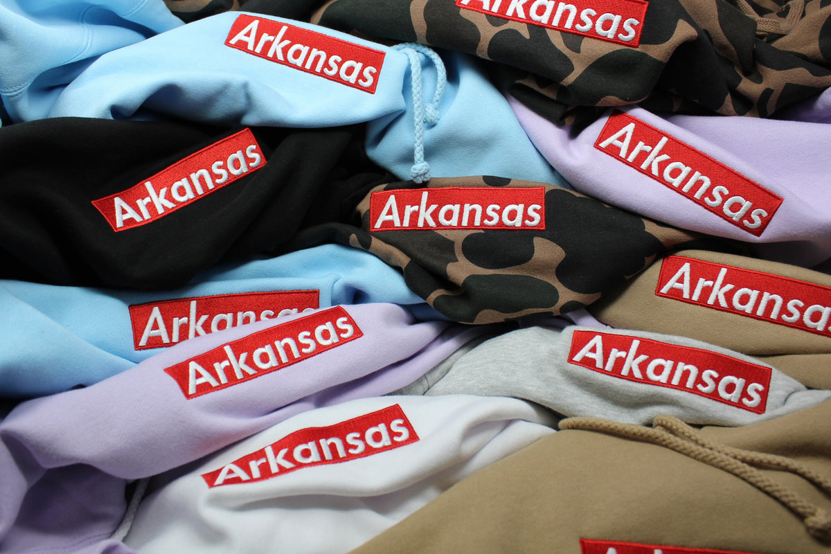 Arkansas Box Logo Hoodie